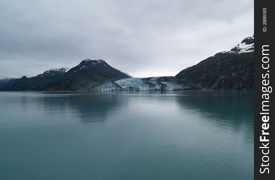 Glacier Bay in Alaska early in th morning