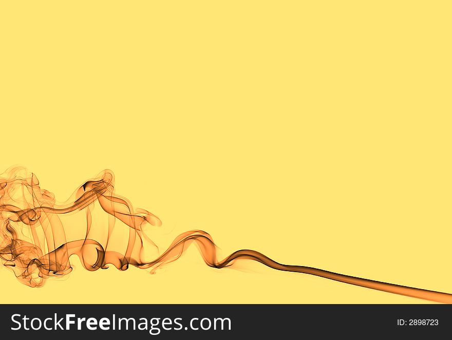 Abstract colored (yellow/red) smoke on yellow background. Abstract colored (yellow/red) smoke on yellow background