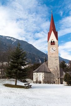 Church With A Bell Tower On The River Ahr Stock Photography Church With A Bell Tower On The River Ahr Stock Photography