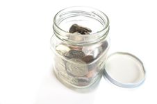 Change Jar Royalty Free Stock Photo Change Jar Royalty Free Stock Photo