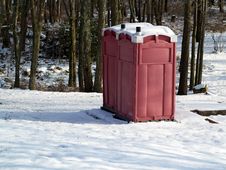 Winter Outhouse In The Woods Stock Image Winter Outhouse In The Woods Stock Image