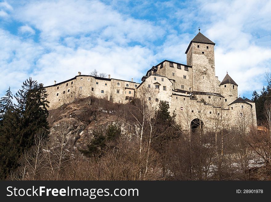 Castle on the alps in campo tures. Castle on the alps in campo tures