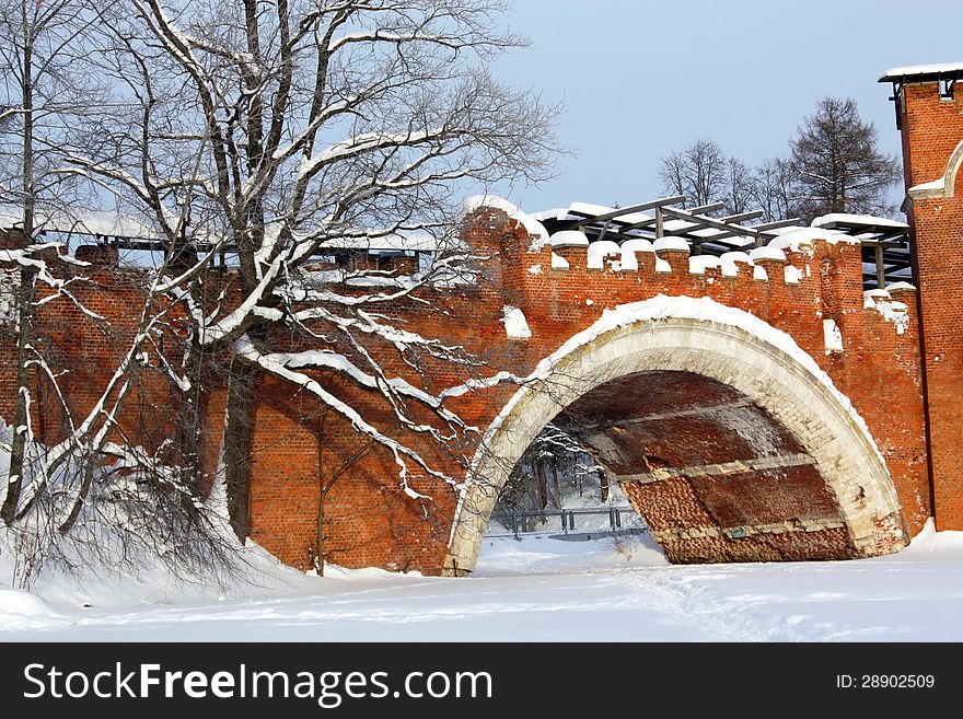 Red Arched Bridge