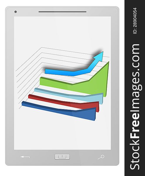 Tablet PC / Computer with a diagram