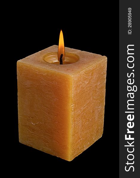 Scented candles on a black rectangular background.