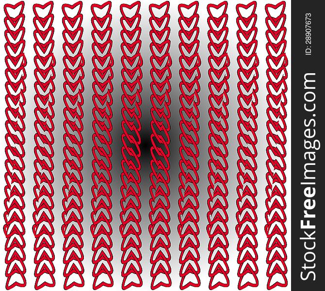 Background, Seamless Pattern, Lattice From Hearts
