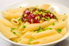 Pasta With Tomato Sauce Royalty Free Stock Photos Pasta With Tomato Sauce Royalty Free Stock Photos