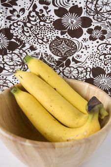 Ripe Banana In Bowl Royalty Free Stock Images Ripe Banana In Bowl Royalty Free Stock Images