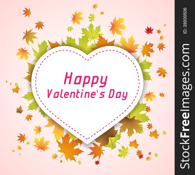 Valentines day background vector illustration