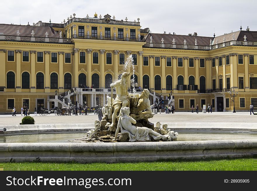 Vienna, Austria - Schoenbrunn Palace, a UNESCO World Heritage Site