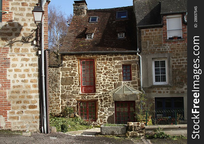 Typical stone house in Northern France. Typical stone house in Northern France