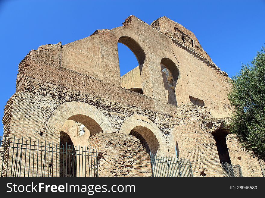 Ruin of ancient roman circus in Rome, Italy. Ruin of ancient roman circus in Rome, Italy