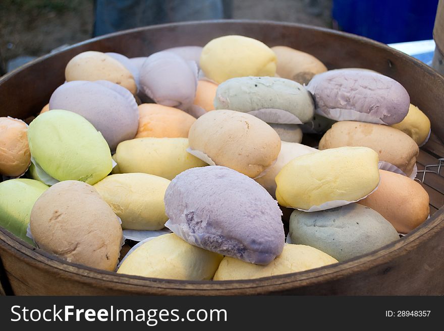 Chinese food name steamed buns