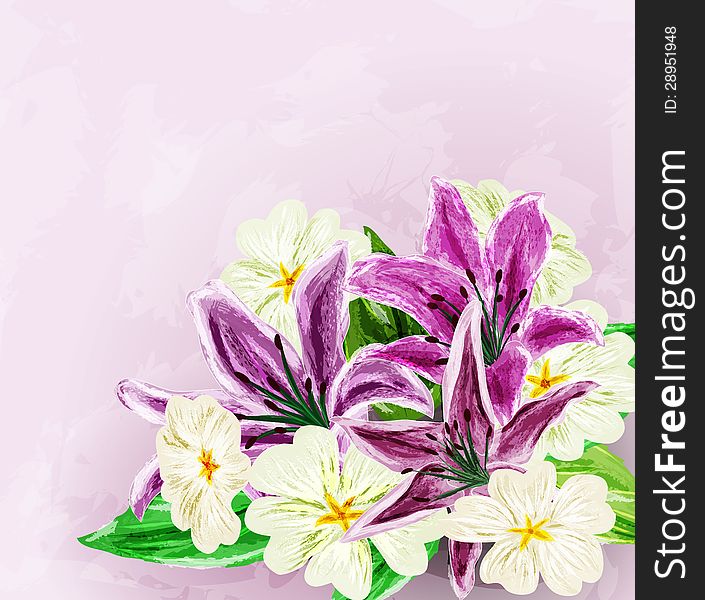 Painted Flower Background