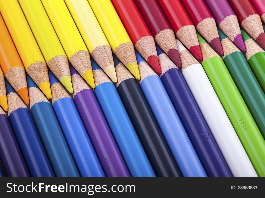 Set Of Colored Pencils