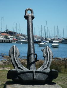 Punta Del Este Harbor Sculpture Royalty Free Stock Photos Punta Del Este Harbor Sculpture Royalty Free Stock Photos