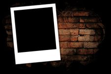 Photo Frames On Brick Wall Royalty Free Stock Images Photo Frames On Brick Wall Royalty Free Stock Images