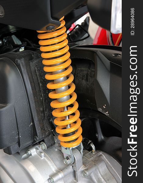 Yellow Shock Absorber.