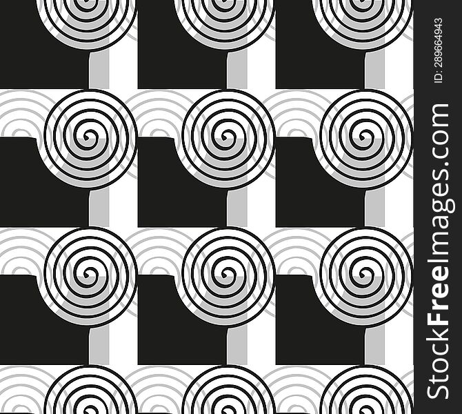 Seamless pattern. Modern stylish abstract texture. Repeating geometric tiles