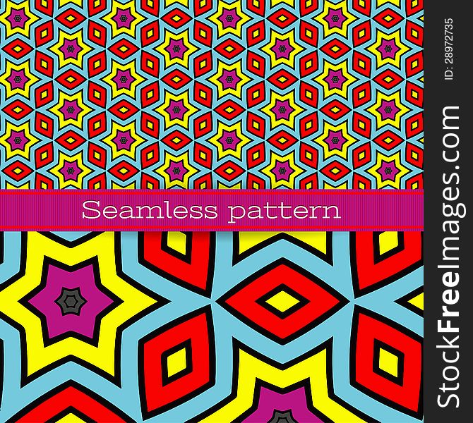 Vector geometric seamless pattern, stylish geometric background