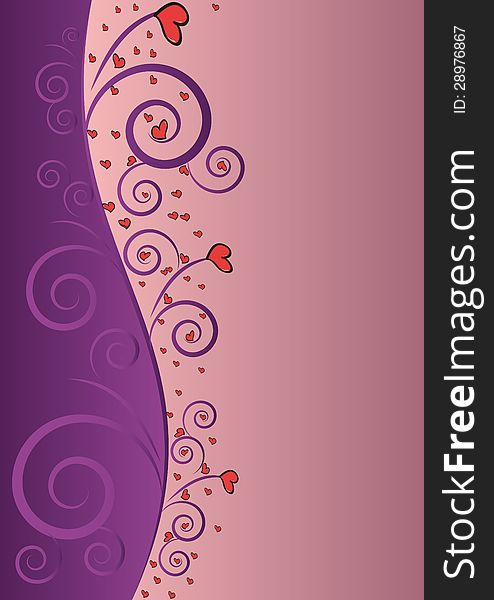 Background cut in half, added some hearts, floral and spiral ornamentsand everything in sensual color conection. Background cut in half, added some hearts, floral and spiral ornamentsand everything in sensual color conection.