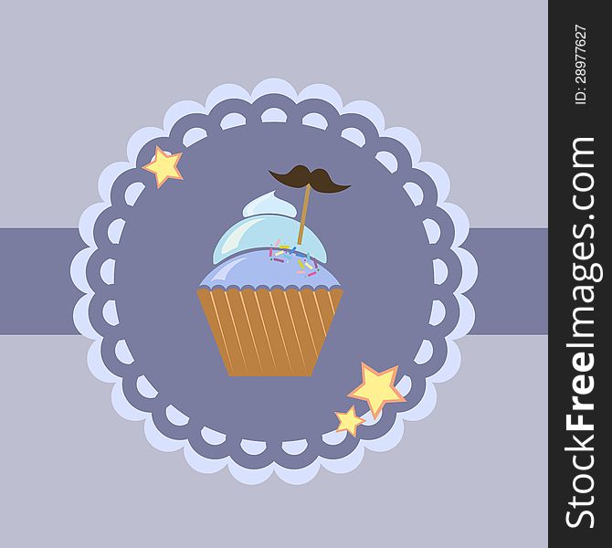 Background With Cupcake