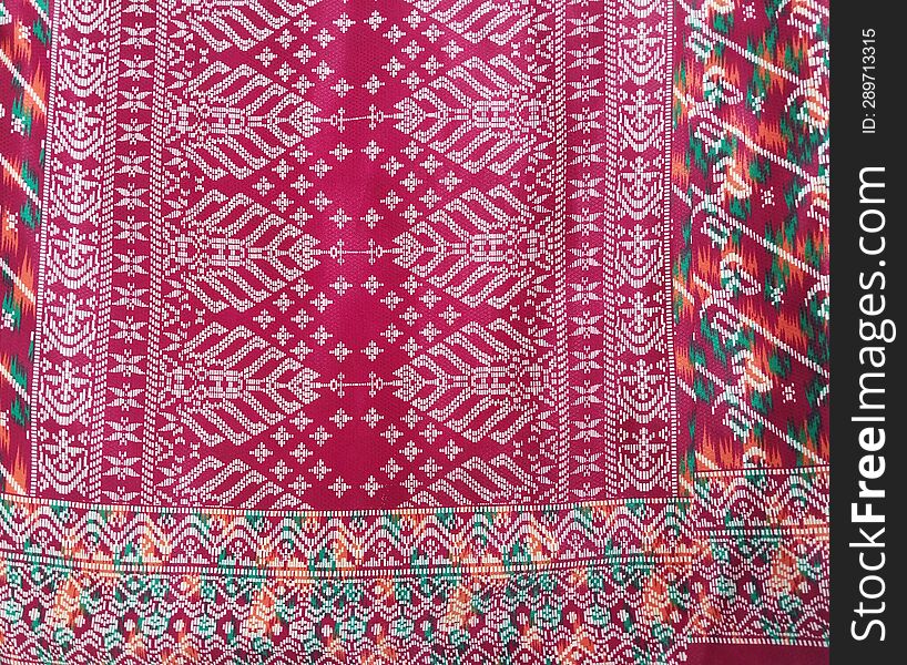 Traditional fabric motif South East Asia region