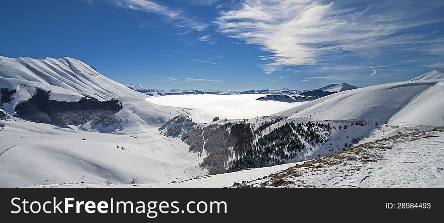 Snowy Mountain Panoramic