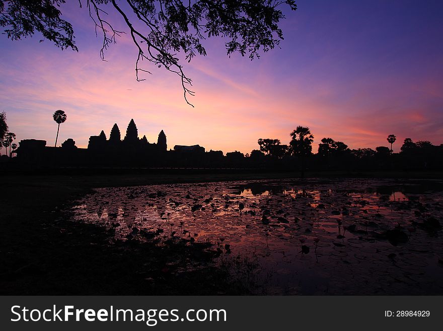 The Dawn at Angkor, Siamreap. The Dawn at Angkor, Siamreap