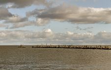 Breakwater. Royalty Free Stock Photos