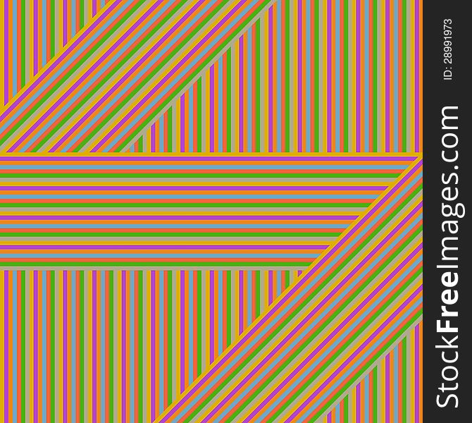 Vertical, horizontal and diagonal rainbow thin strips background. Vertical, horizontal and diagonal rainbow thin strips background