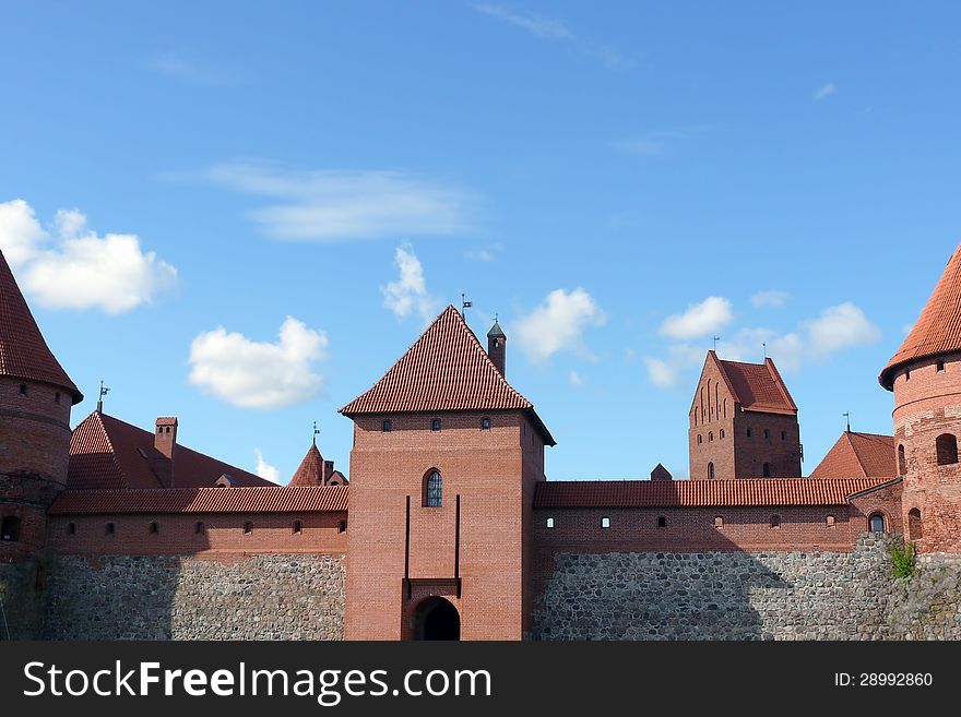 Trakai Island Castle (Lithuanian: TrakÅ³ salos pilis) is an island castle located in Trakai, Lithuania on an island in lake Galve.