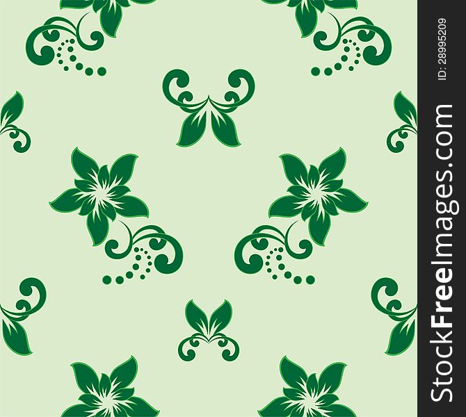 Vector seamless. Endless floral pattern. Vector seamless. Endless floral pattern.