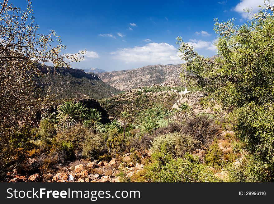 Views of the Atlas Mountains in Morocco