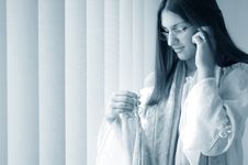 Girl On The Phone Royalty Free Stock Photo Girl On The Phone Royalty Free Stock Photo