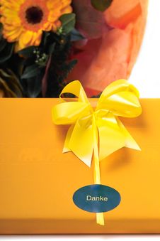 Chocolates And Flower Royalty Free Stock Image Chocolates And Flower Royalty Free Stock Image