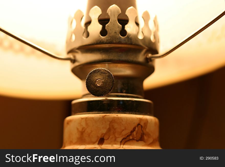 Table lamp details.