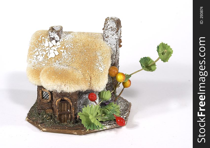 Figurine of a Xmas Cottage