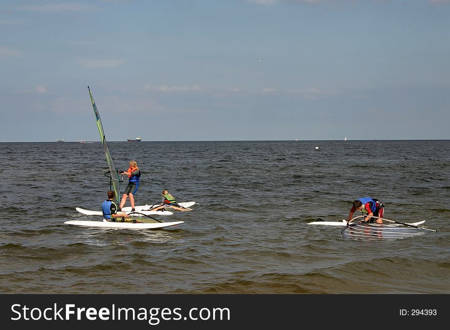 Windsurfing lesson #2.