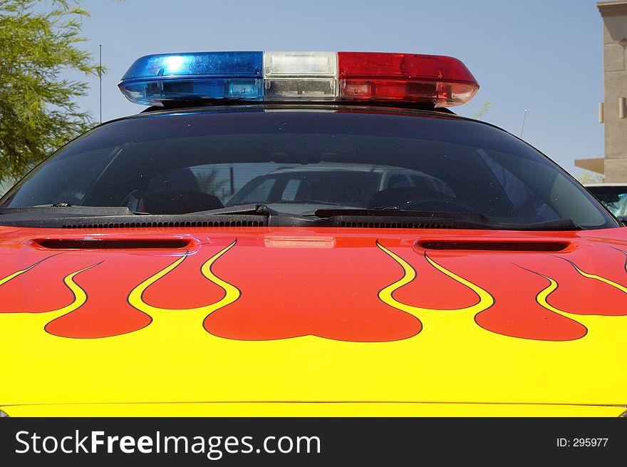 A sheriffs vehicle on display. A sheriffs vehicle on display.