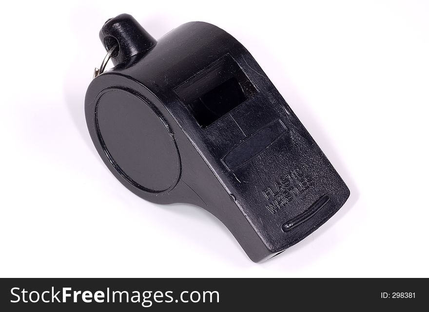 Black Plastic Whistle. Black Plastic Whistle