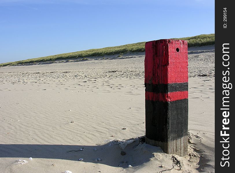 Sunny beach at Texel, Holland