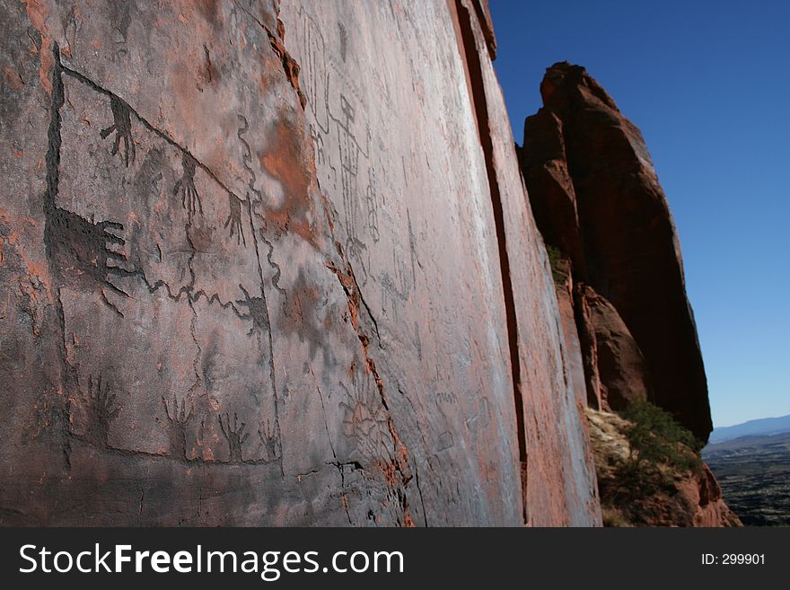 Native American Anasazi Petroglyphs