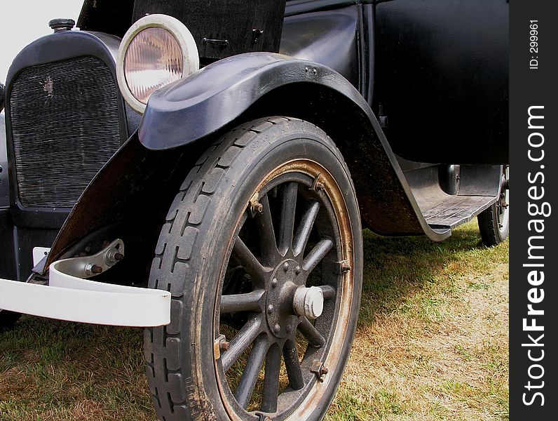 Vintage Auto at Auto show.