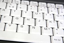 Closeup Of Laptop Keyboard Royalty Free Stock Image