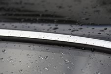 Water Drops On Car Royalty Free Stock Image