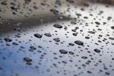 Water Drops On Car Royalty Free Stock Images
