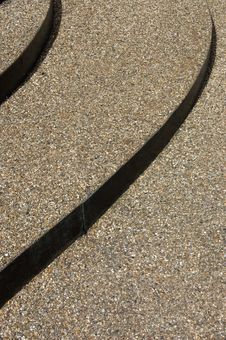 Gravel Steps Royalty Free Stock Photography