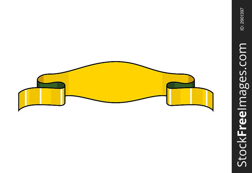 Yellow Title Ribbon