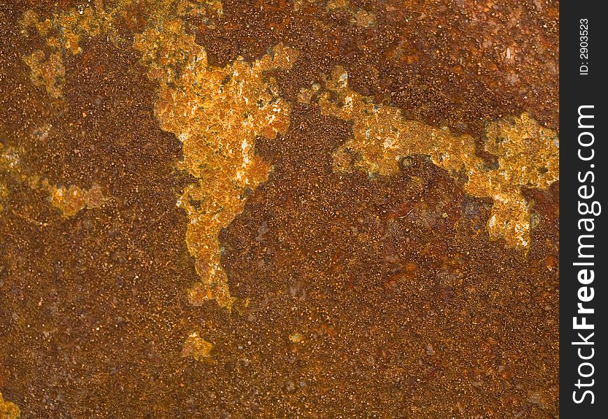 Old rusty grangy metal surface